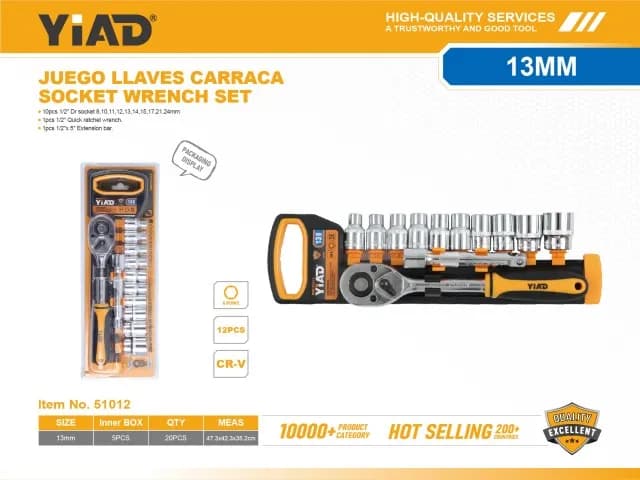 Nasadni ključ set 51012