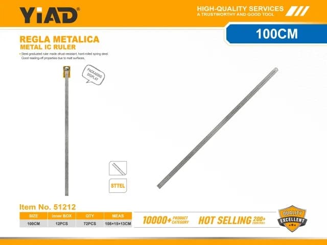 Metalni lenjir 51212
