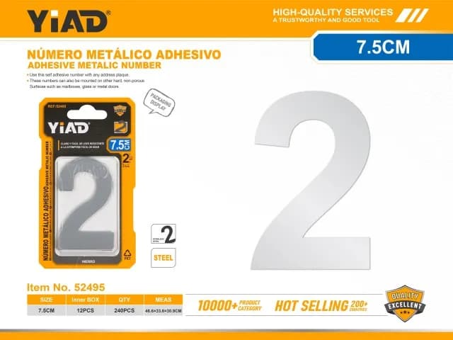 Samoljepivi metalni broj 52495