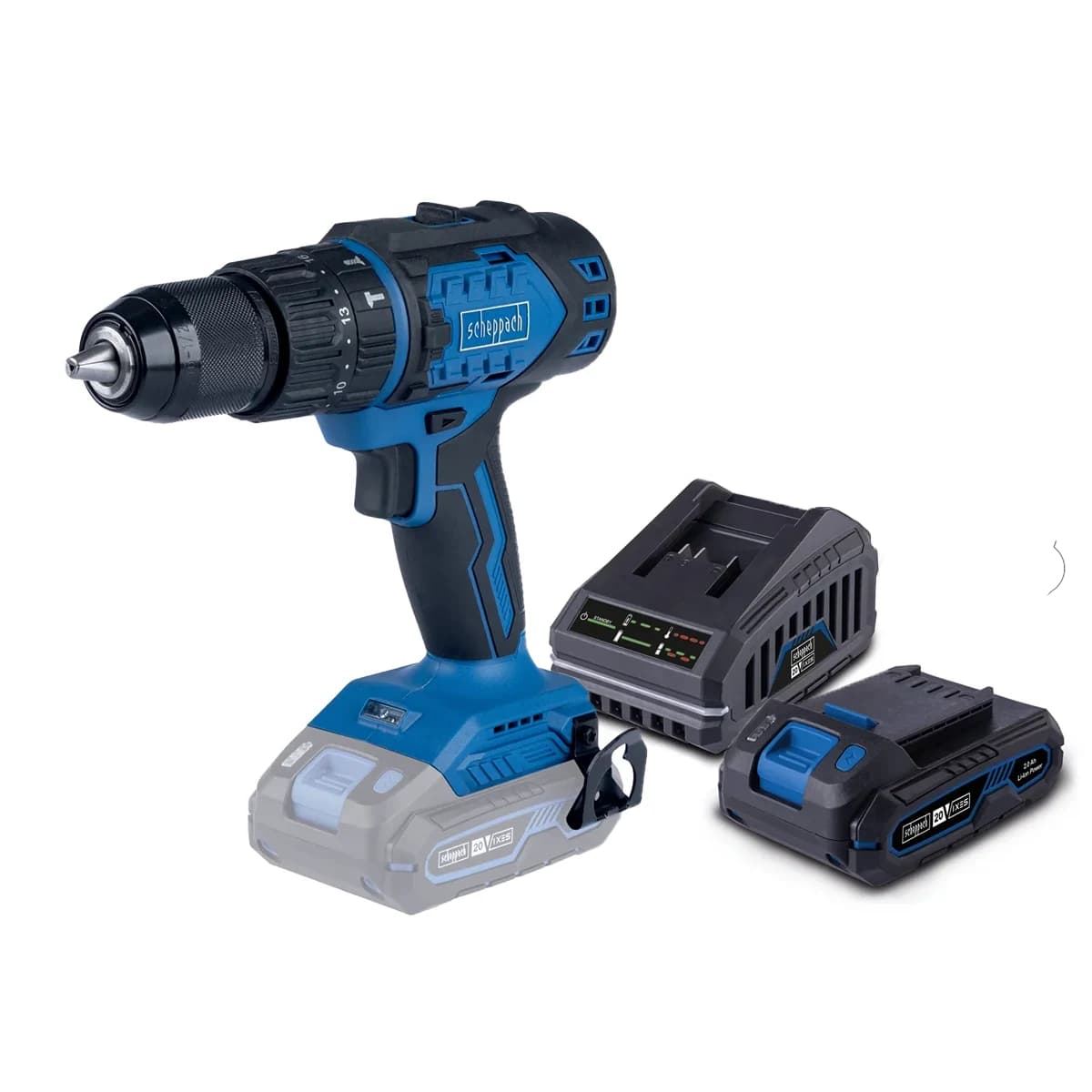 Scheppach SET aku udarna bušilica odvijač Brushless IXES BC-CD60-XSS2