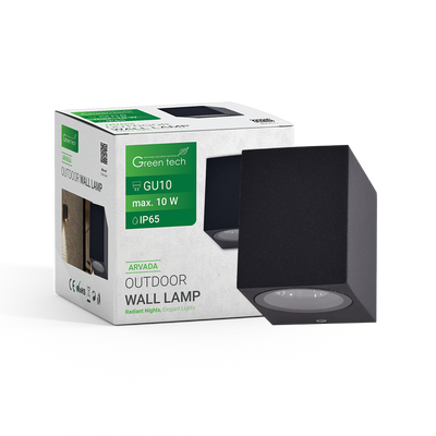 Vanjska zidna svjetiljka Green Tech, GU10, IP65