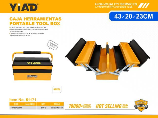 METALNA KUTIJA ZA ALAT 43/20/23CM 51171