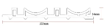 MAKER ZIDNA DEKORACIJA 132X14X2,9M MAK0650