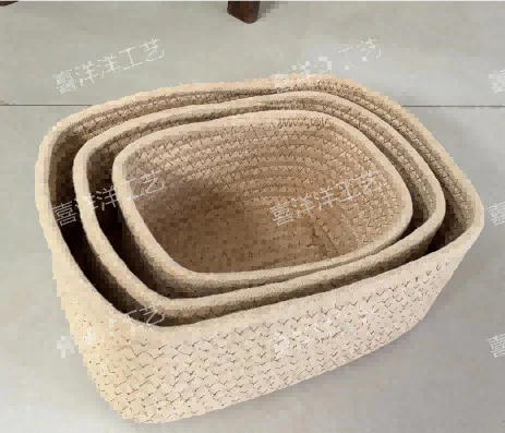 MAKER DEKOR. KORPA PLETENA BEŽ 24X15X11CM  MAK1099 56942