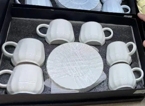 MAKER PORCULANSKI SET ŠOLJICA I TACNI 120ML MAK3355